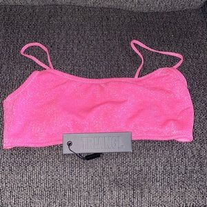 triangl swimwear Shimmer Hot Pink Bikini Top